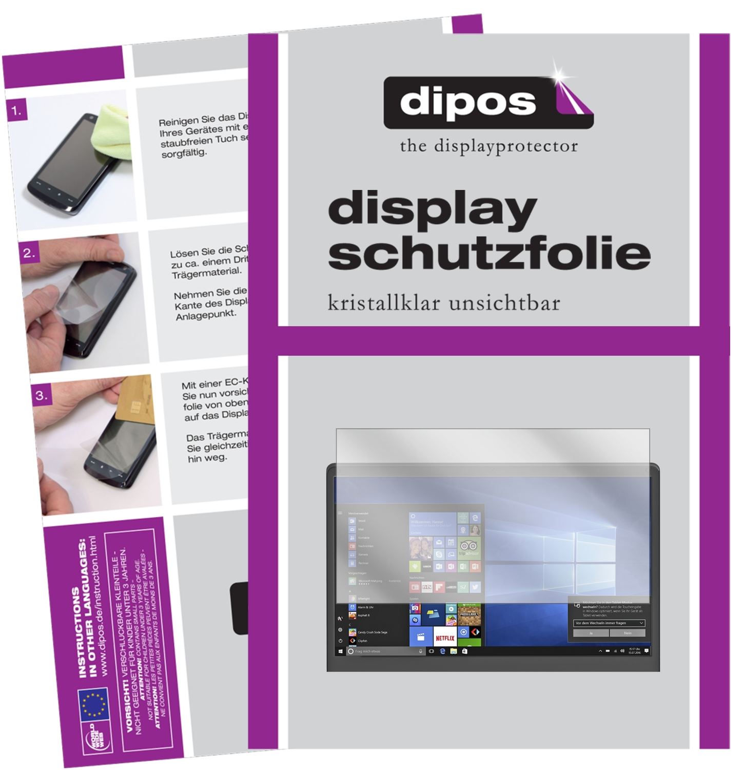 2x Schutzfolie klar für Odys Trendbook NEXT Displa (1)
