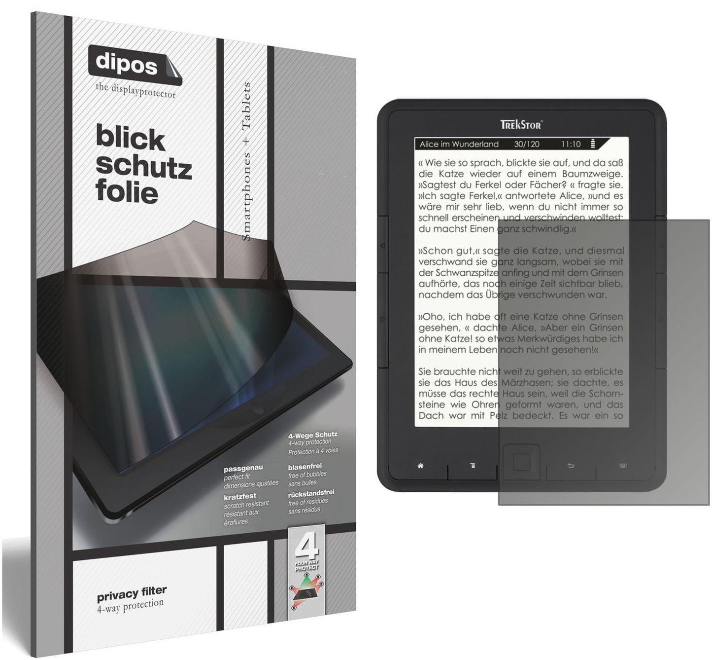 Blickschutzfolie für TrekStor eBook Reader Pyrus m (1)
