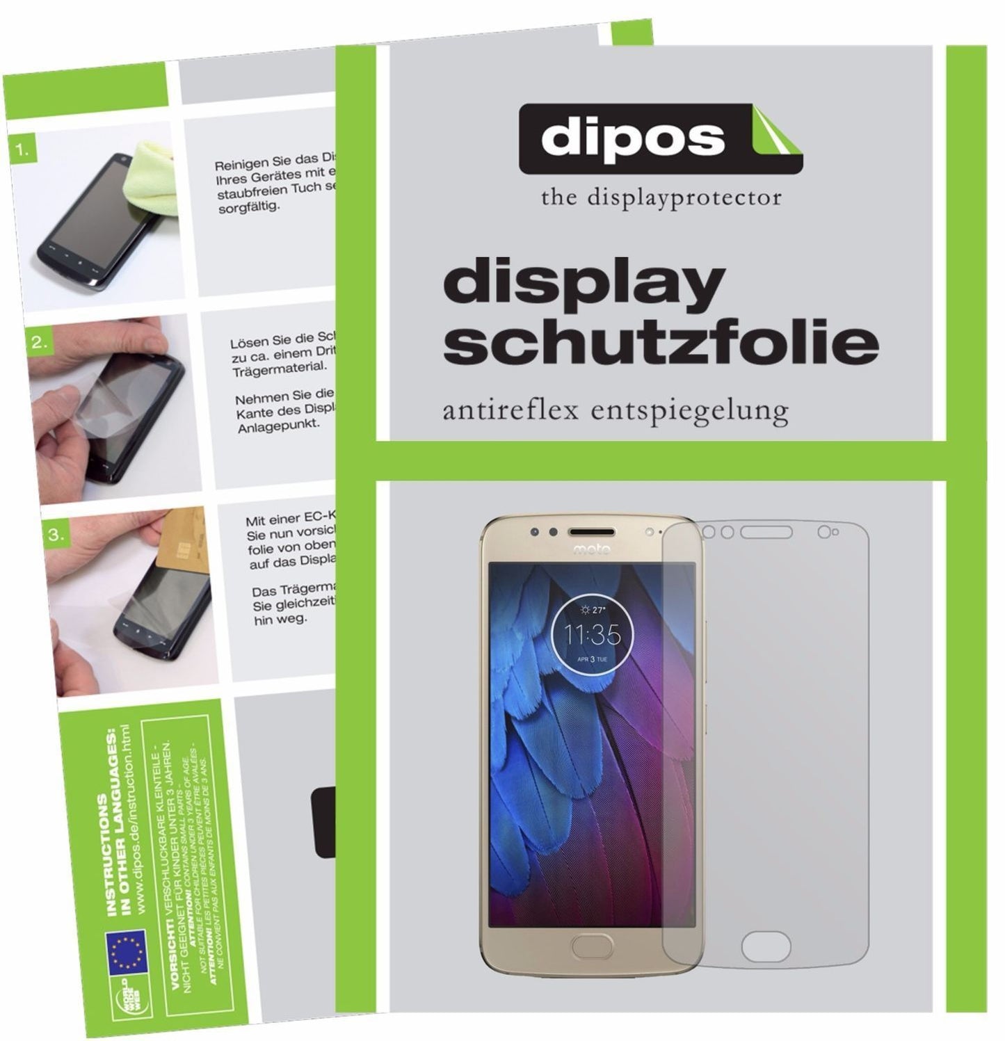 6x Schutzfolie matt für Motorola Moto G5s Plus Dis (1)
