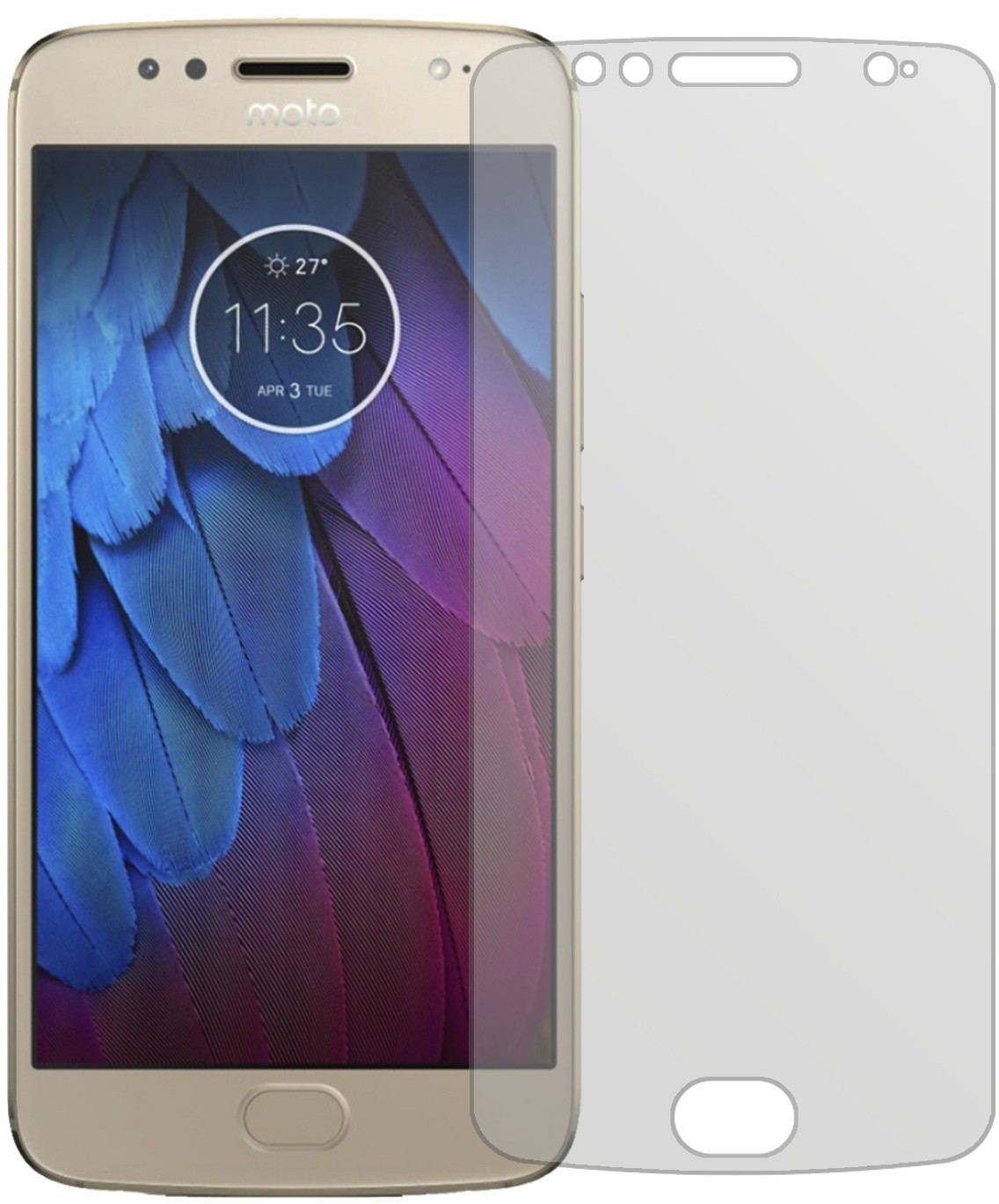 2x Schutzfolie matt für Motorola Moto G5s Display- (2)