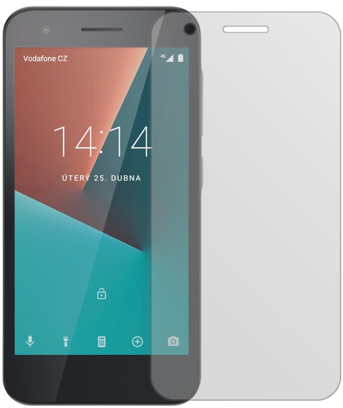 2x Schutzfolie matt für Vodafone Smart E8 Display- (2)