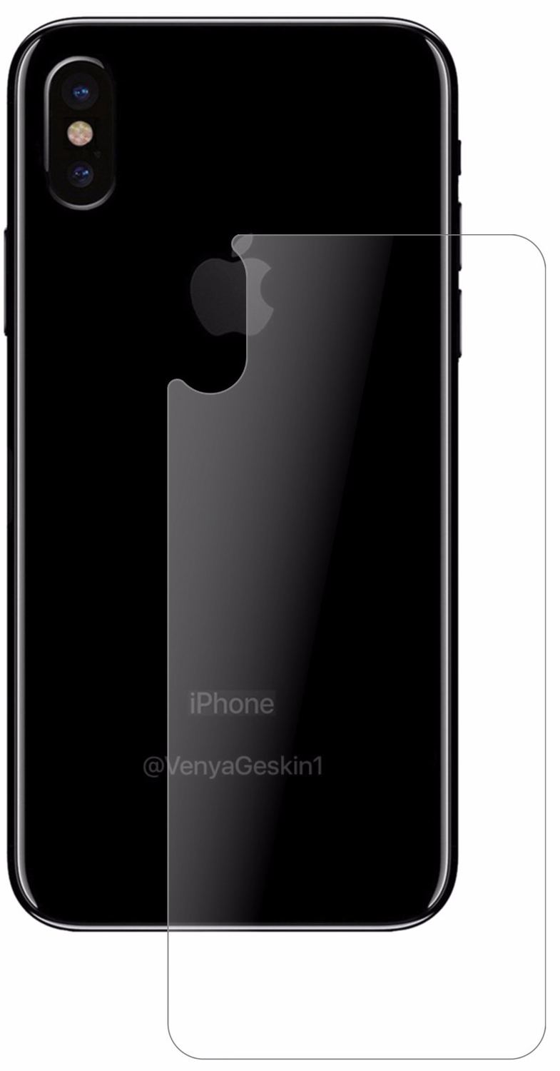 2x 9H Schutzfolie matt für Apple iPhone X Rückseit (2)