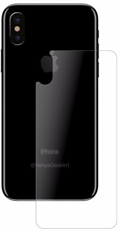2x 9H Schutzfolie matt für Apple iPhone X Rückseit (2)