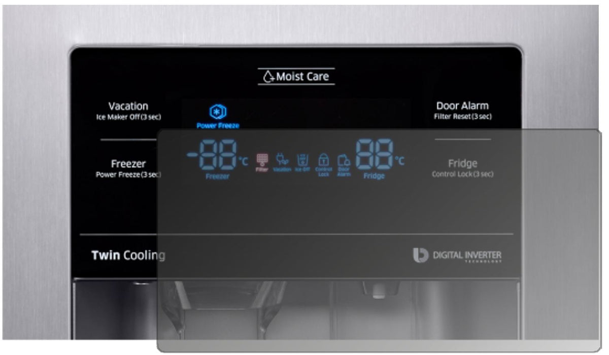 Blickschutzfolie für Samsung RS53K4400SA / EG matt (1)