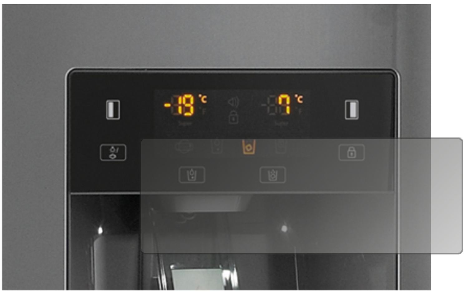 Blickschutzfolie für Gorenje NRS9181CXB matt Schut (2)