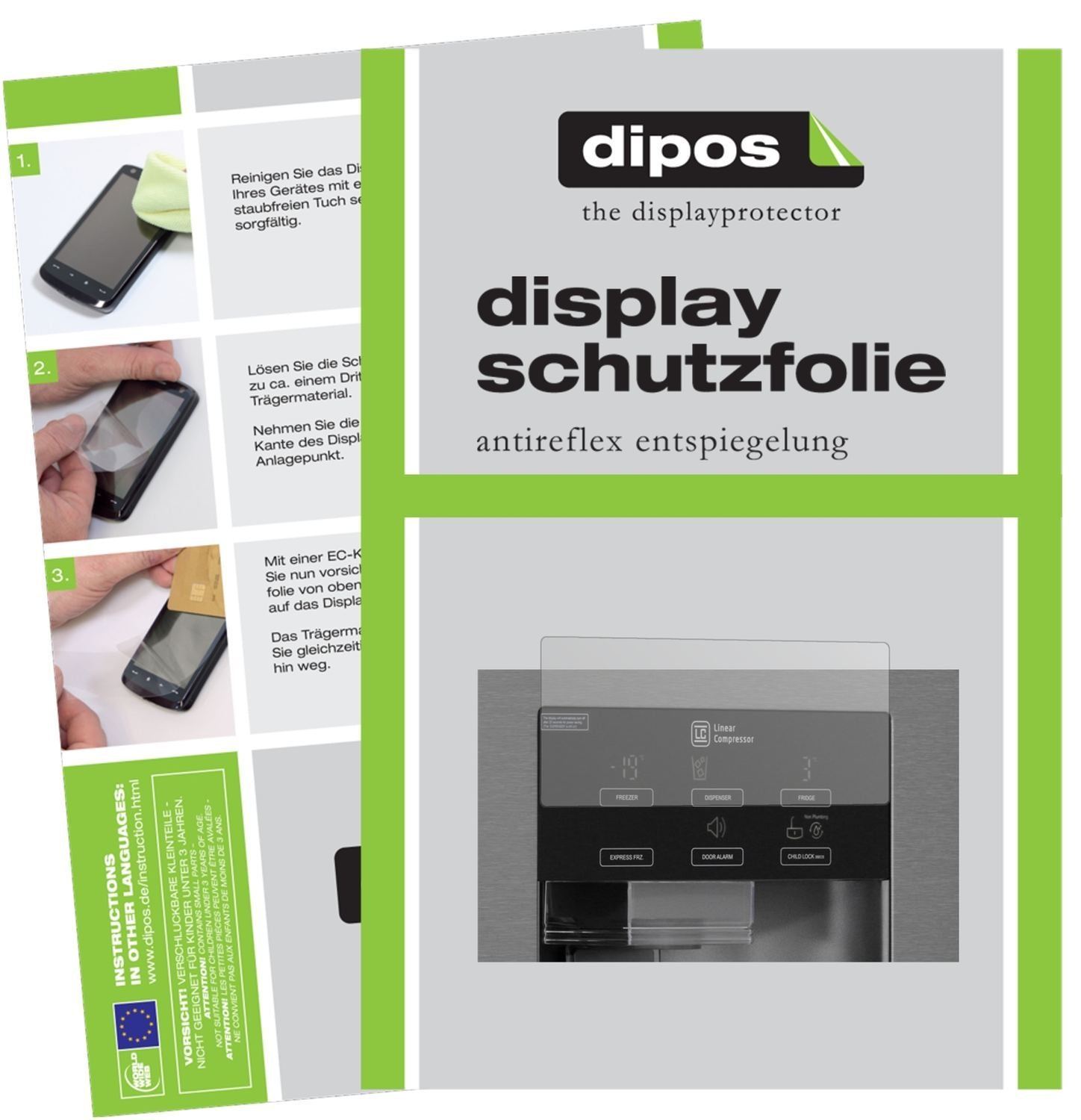 2x Schutzfolie matt für LG GSL 361 ICEZ Display-Sc (1)