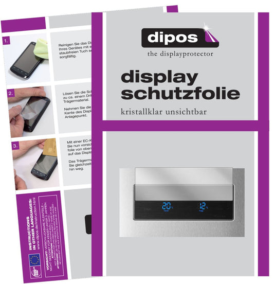 2x Schutzfolie klar für Samsung RS7528THCSLEF Disp (1)