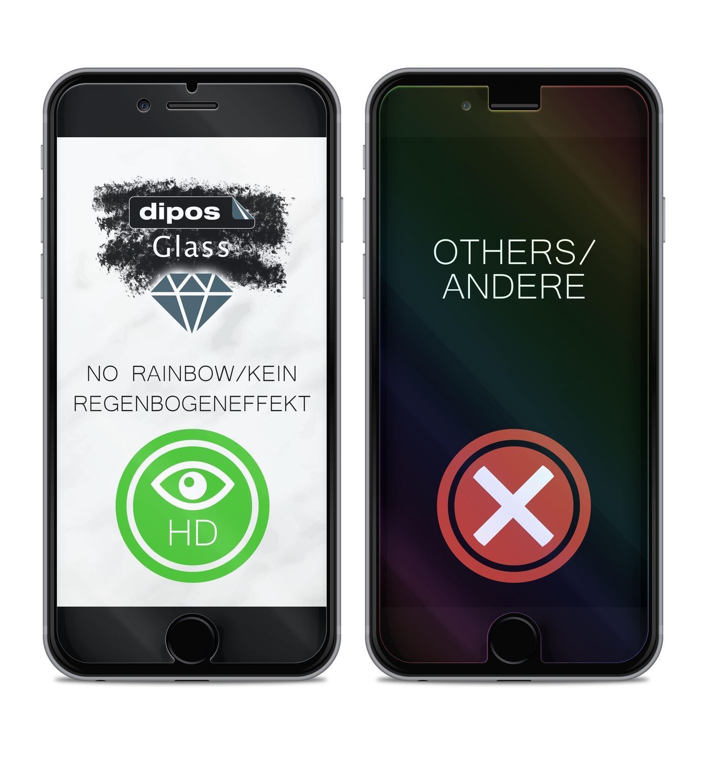 2x 9H Schutzfolie matt für Apple iPhone 8 Panzerfo (7)
