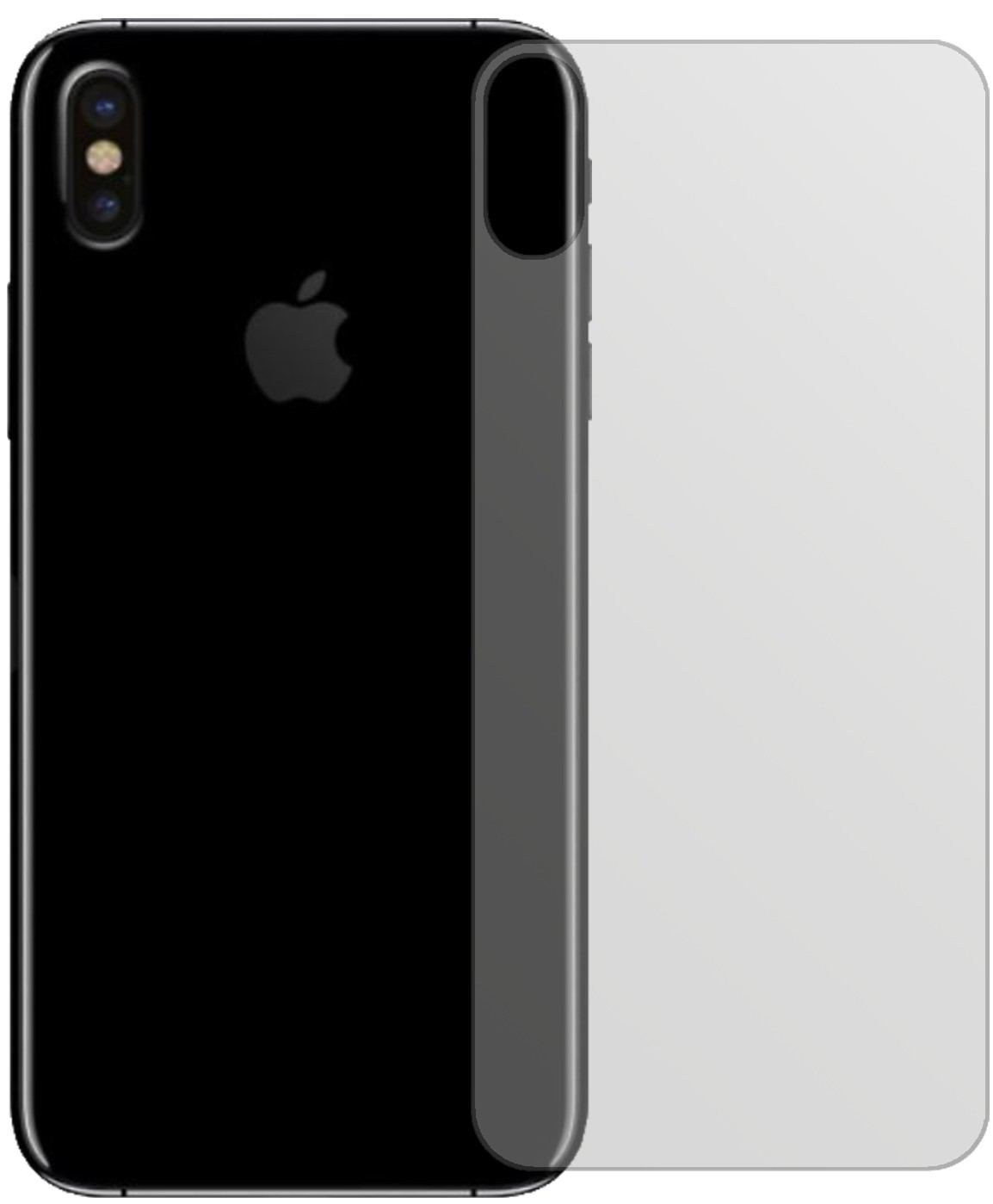 6x Schutzfolie matt für Apple iPhone 8 Rückseite D (2)