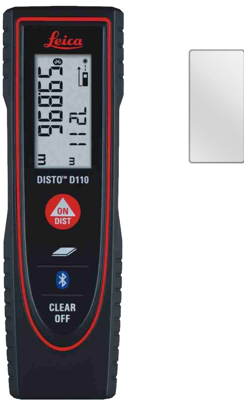 3x Schutzfolie klar für Leica DISTO D110 Display-S (2)