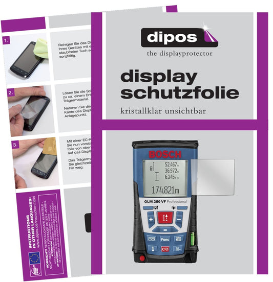 3x Schutzfolie klar für Bosch Professional GLM 250 (1)