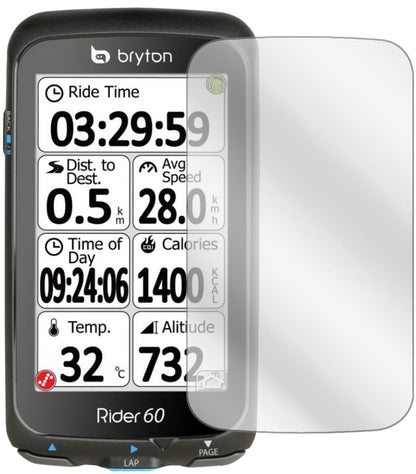 3x Schutzfolie klar für Bryton Rider 60E Display-S (2)