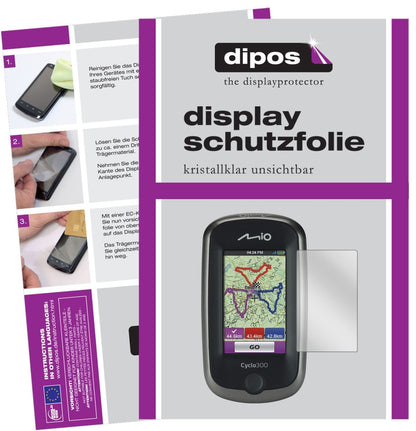 3x Schutzfolie klar für Mitac Mio Cyclo 300 Displa (1)