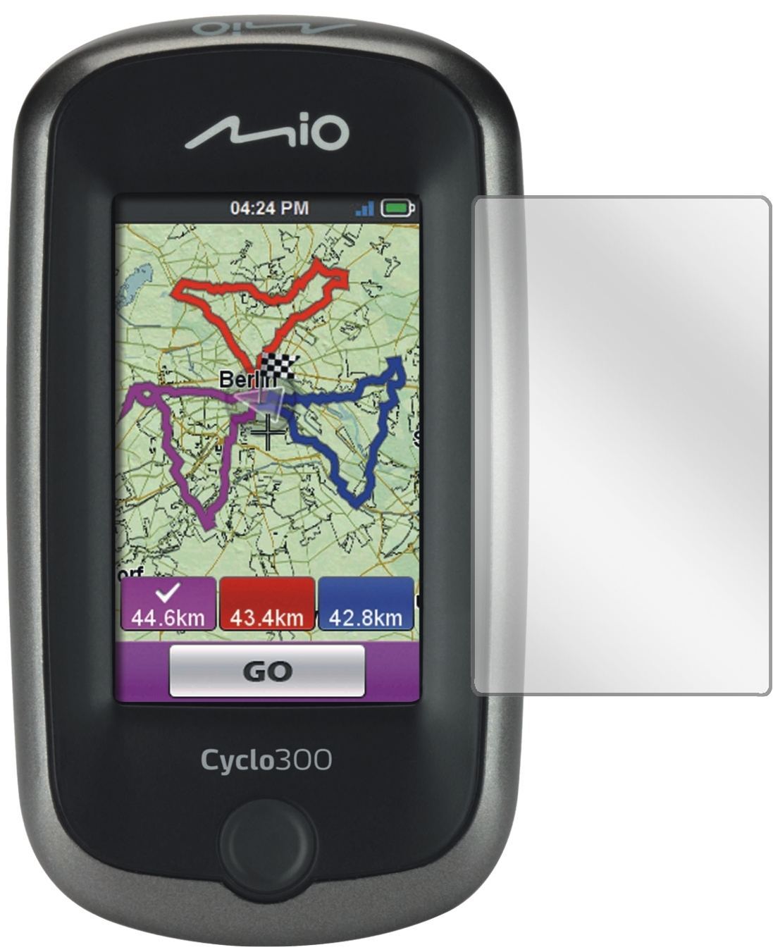 3x Schutzfolie klar für Mitac Mio Cyclo 300 Displa (2)
