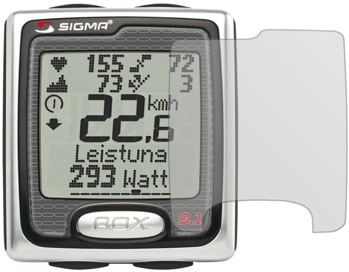 3x Schutzfolie matt für Sigma Rox 9.1 Display-Schu (2)