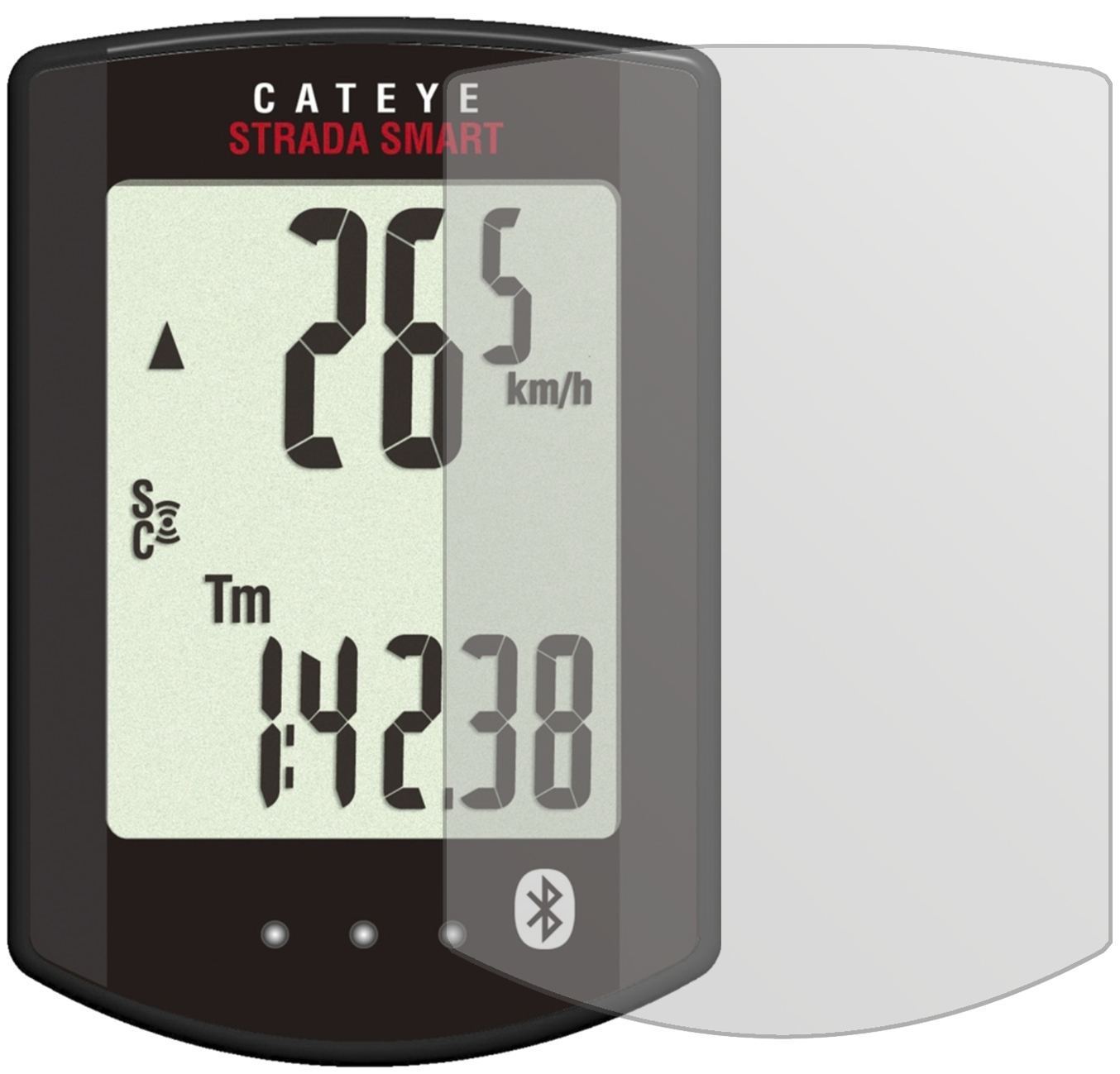 3x Schutzfolie matt für Cateye CC-RD500B Strada Sm (2)