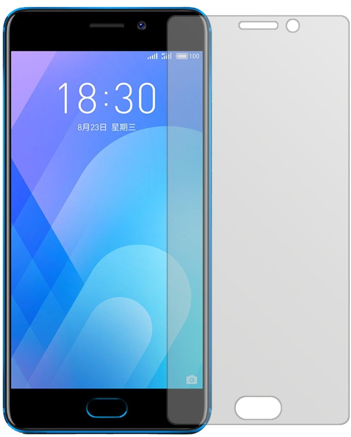 2x Schutzfolie matt für Meizu M6 Note Display-Schu (2)