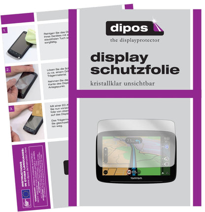 3x Schutzfolie klar für TomTom Start 62 Display-Sc (1)