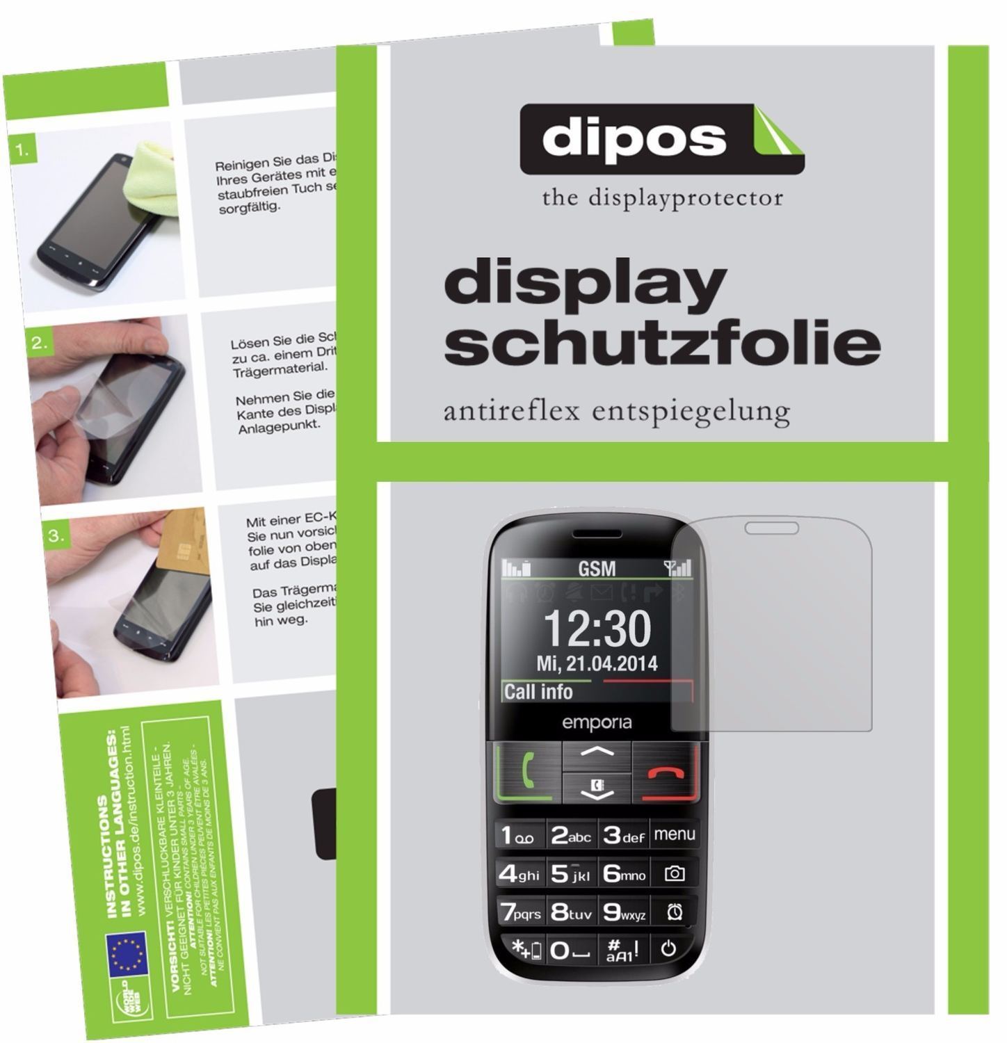 6x Schutzfolie matt für Emporia Euphoria V50 Displ (1)