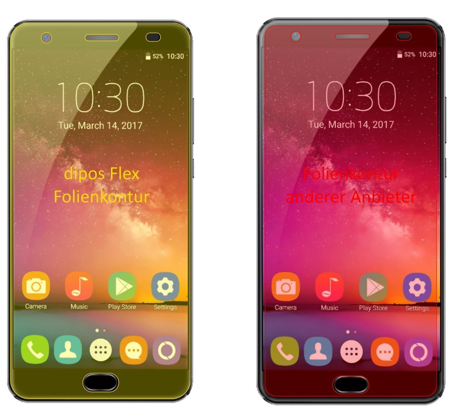 3x 3D Full Cover Schutzfolie für Oukitel K6000 Plu (2)
