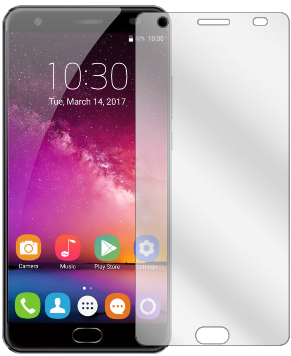 2x Schutzfolie klar für Oukitel K6000 Plus Display (2)