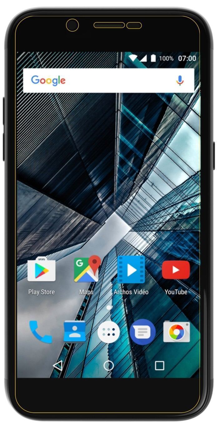 Blickschutzfolie für Archos 55 Graphite matt Schut (5)