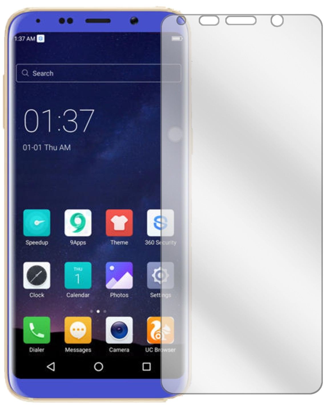2x Schutzfolie klar für BLUBOO S8 Display-Schutzfo (2)
