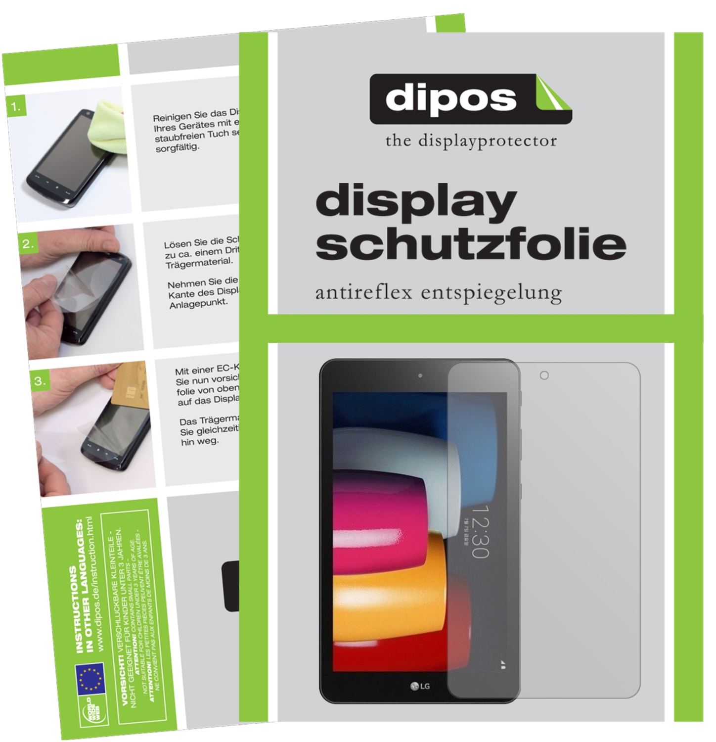 2x Schutzfolie matt für LG G Pad 4 Display-Schutzf (1)