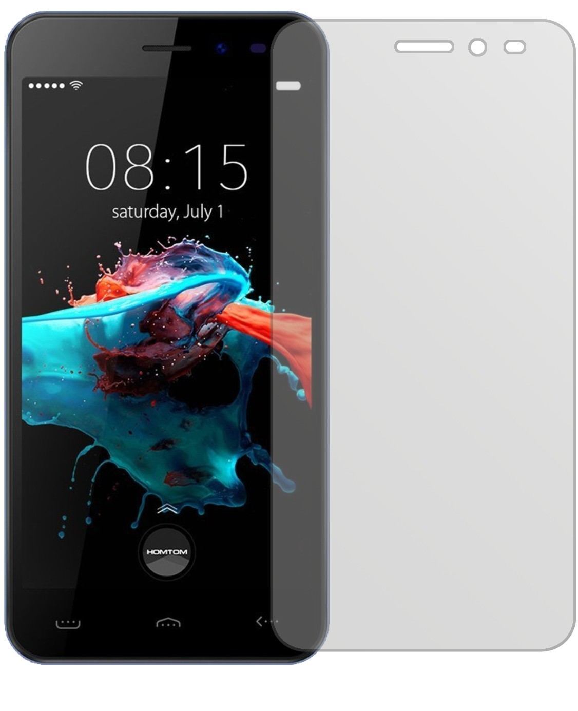 2x Schutzfolie matt für HOMTOM HT16 2016 Display-S (2)