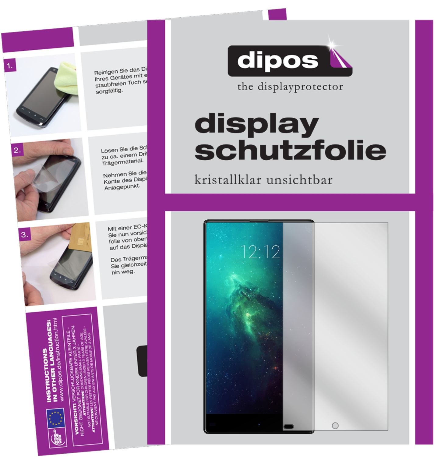 2x Schutzfolie klar für VKWORLD Mix Plus Display-S (1)