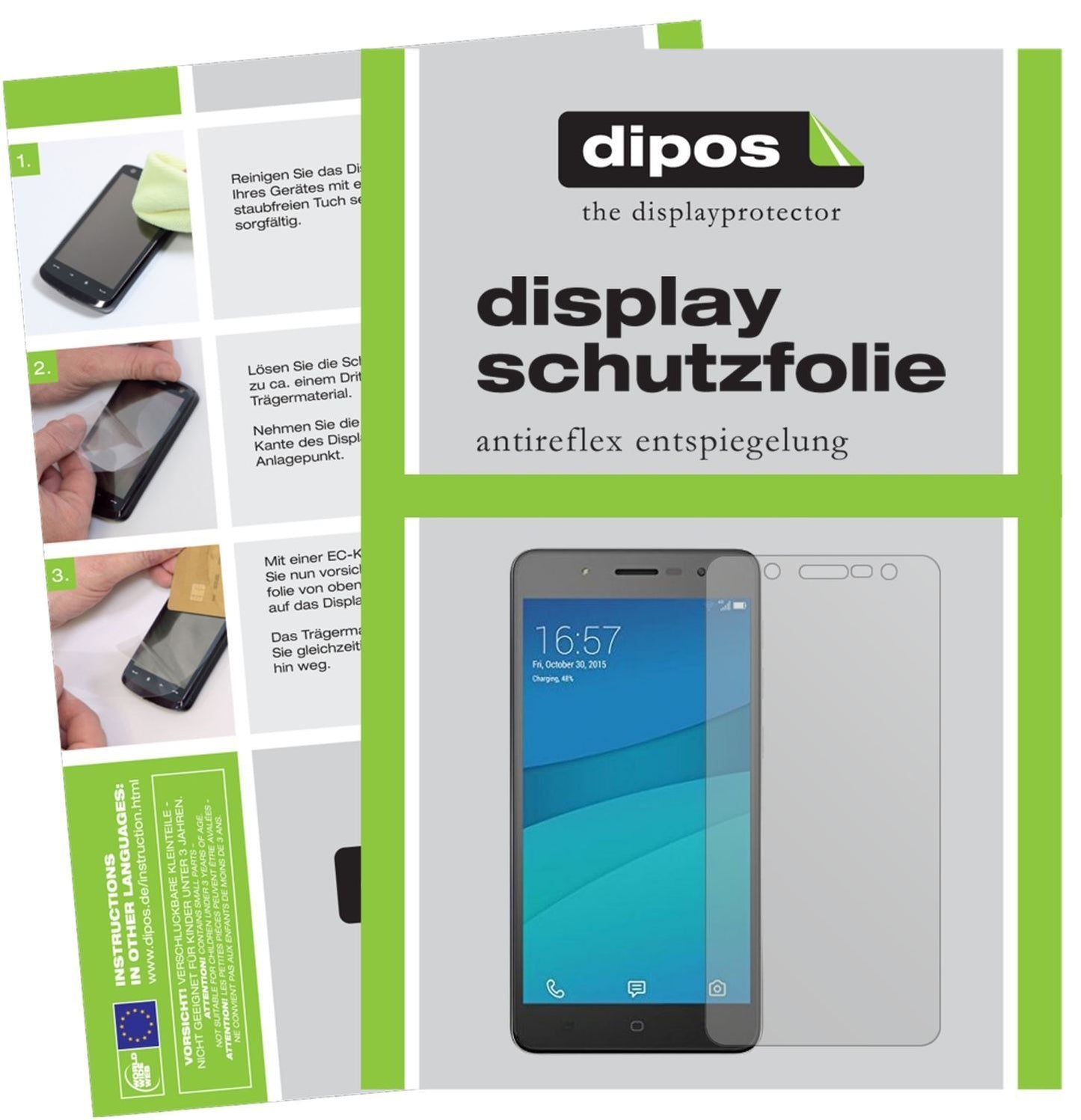 2x Schutzfolie matt für Hisense L695 Display-Schut (1)