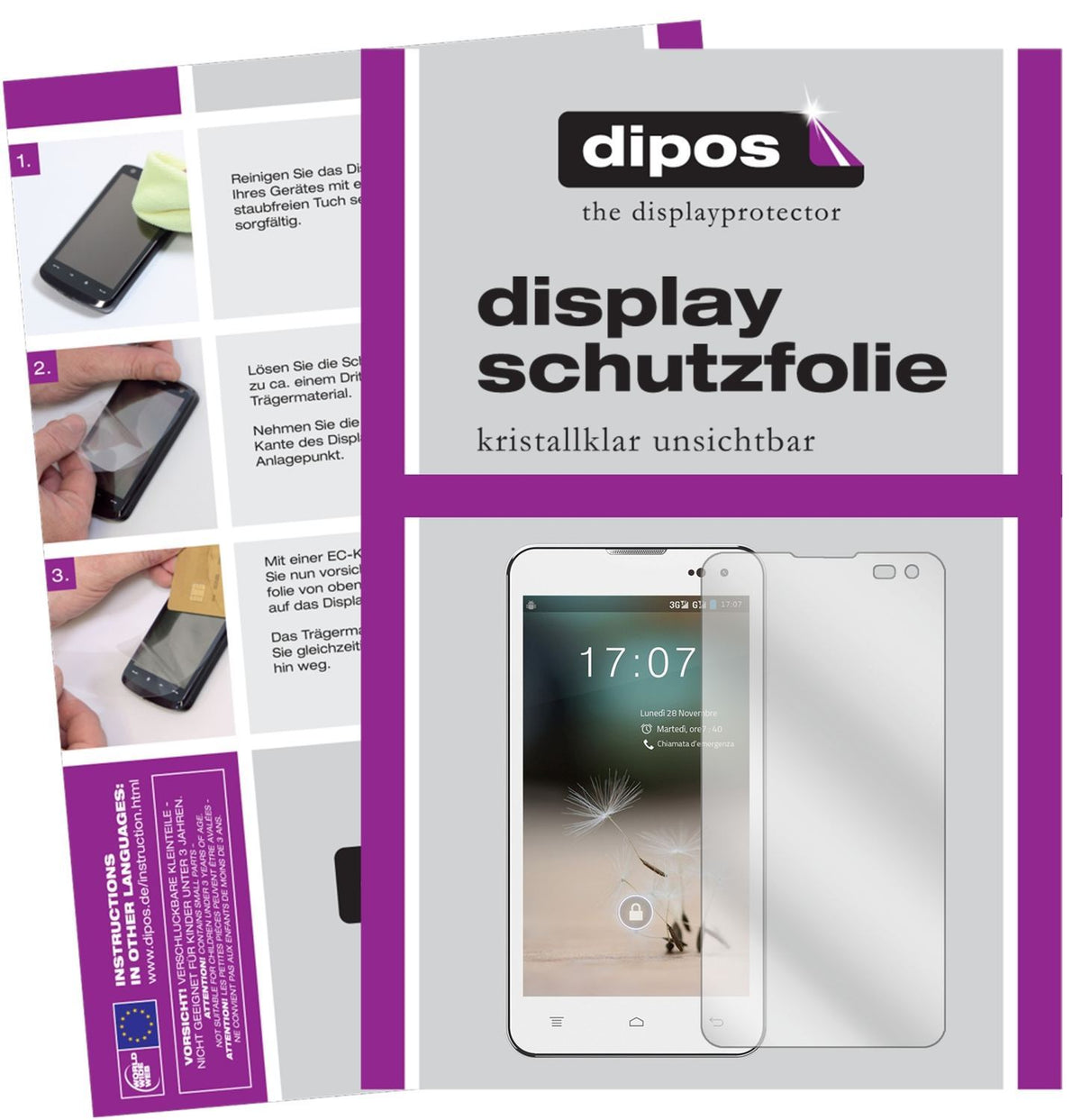2x Schutzfolie klar für Hisense HS-U971AE Display- (1)