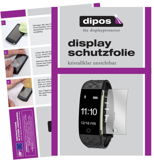 6x Schutzfolie klar für Willful SW328 Fitness Trac (1)
