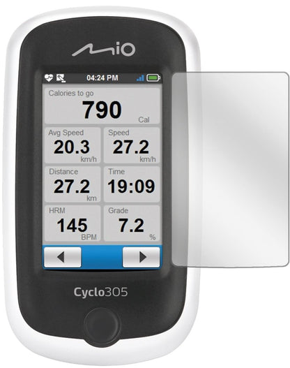 3x Schutzfolie klar für Mitac Mio Cyclo 305 HC Dis (2)