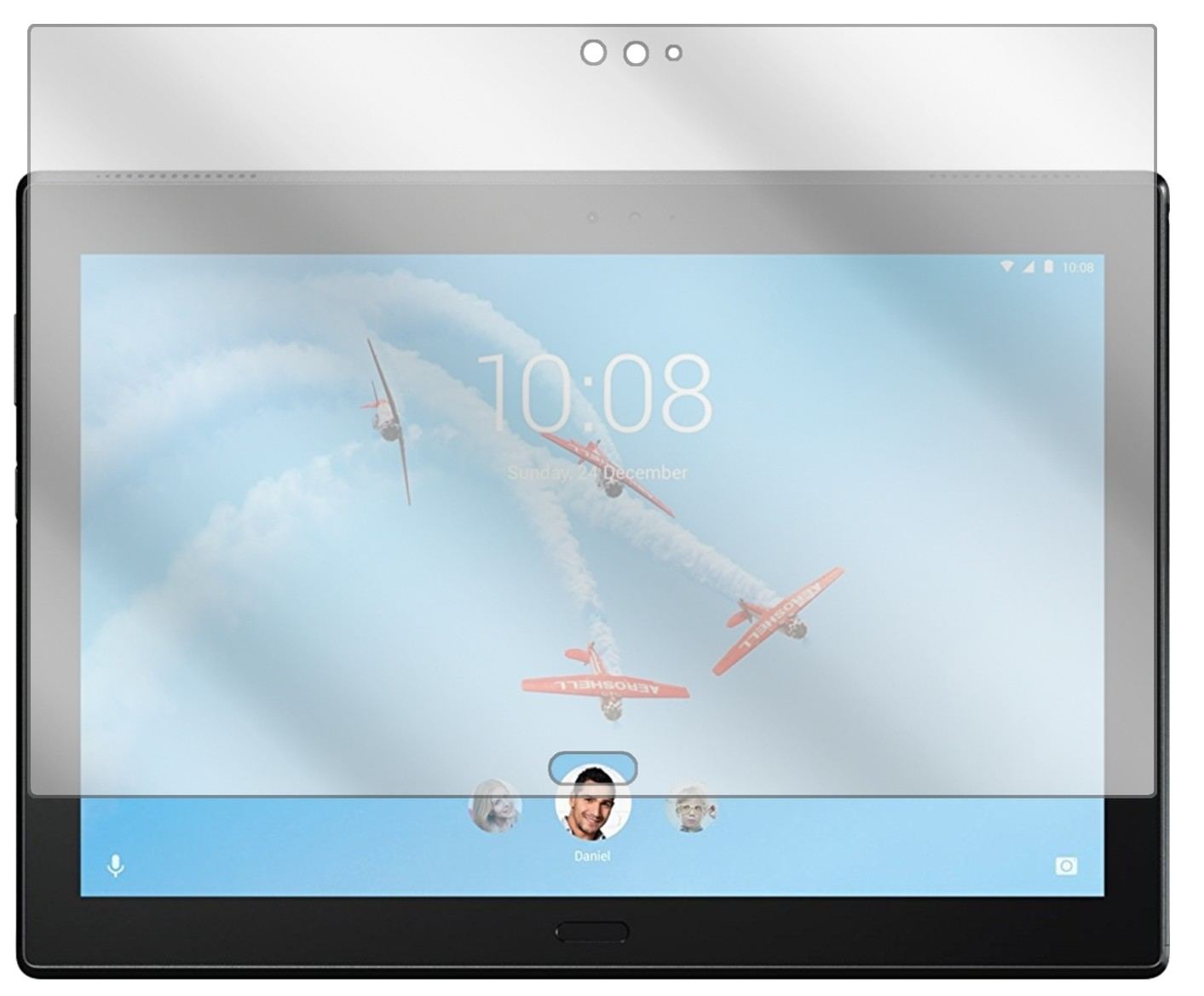 2x Schutzfolie klar für Lenovo Tab4 10 Plus TB-X70 (2)