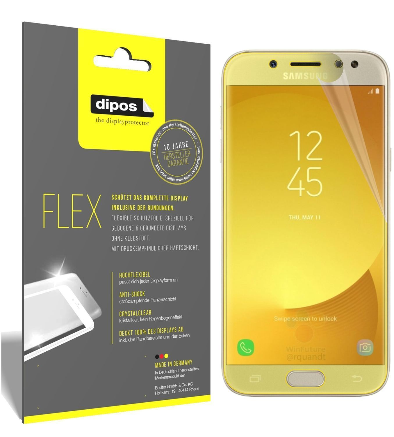 3x 3D Full Cover Schutzfolie für Samsung Galaxy J5 (1)