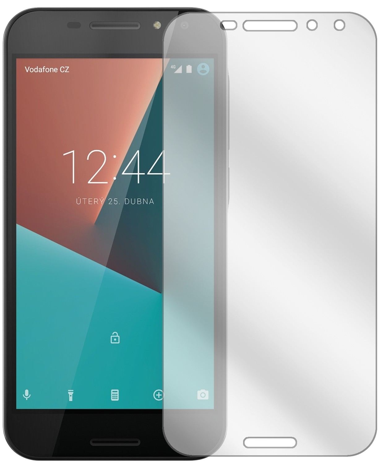 2x Schutzfolie klar für Vodafone Smart N8 Display- (2)