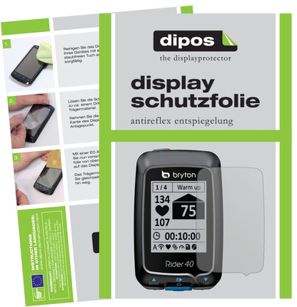 3x Schutzfolie matt für Bryton Rider 40 (E-Bike Di (1)