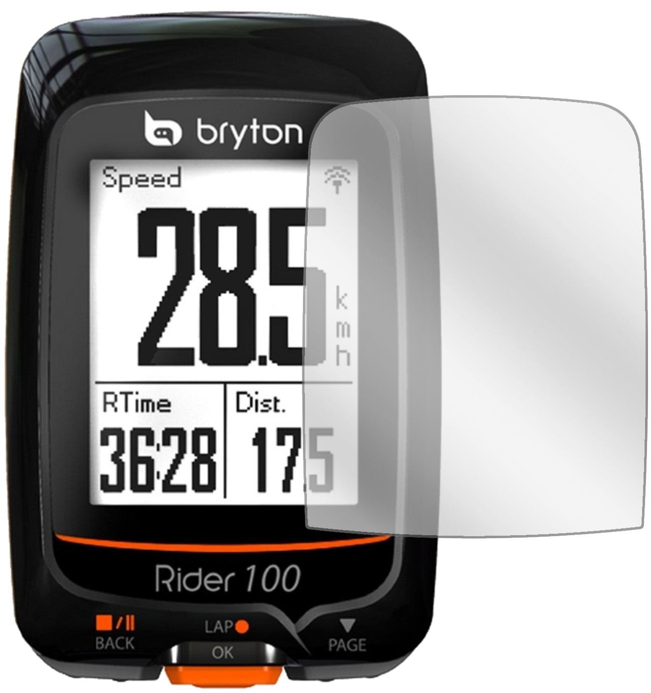 3x Schutzfolie klar für Bryton Rider 100 Display-S (2)