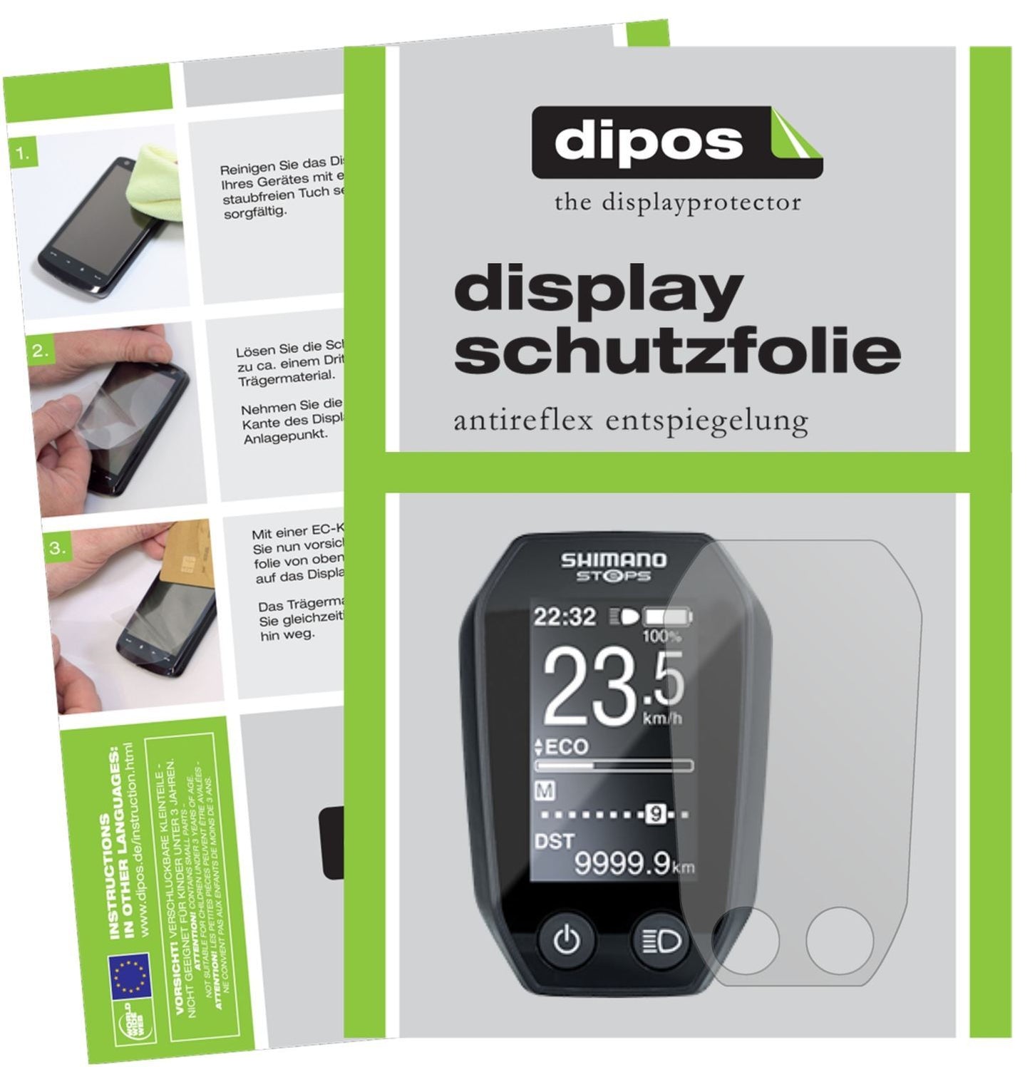 3x Schutzfolie matt für Shimano Steps LCD SC-E6010 (1)