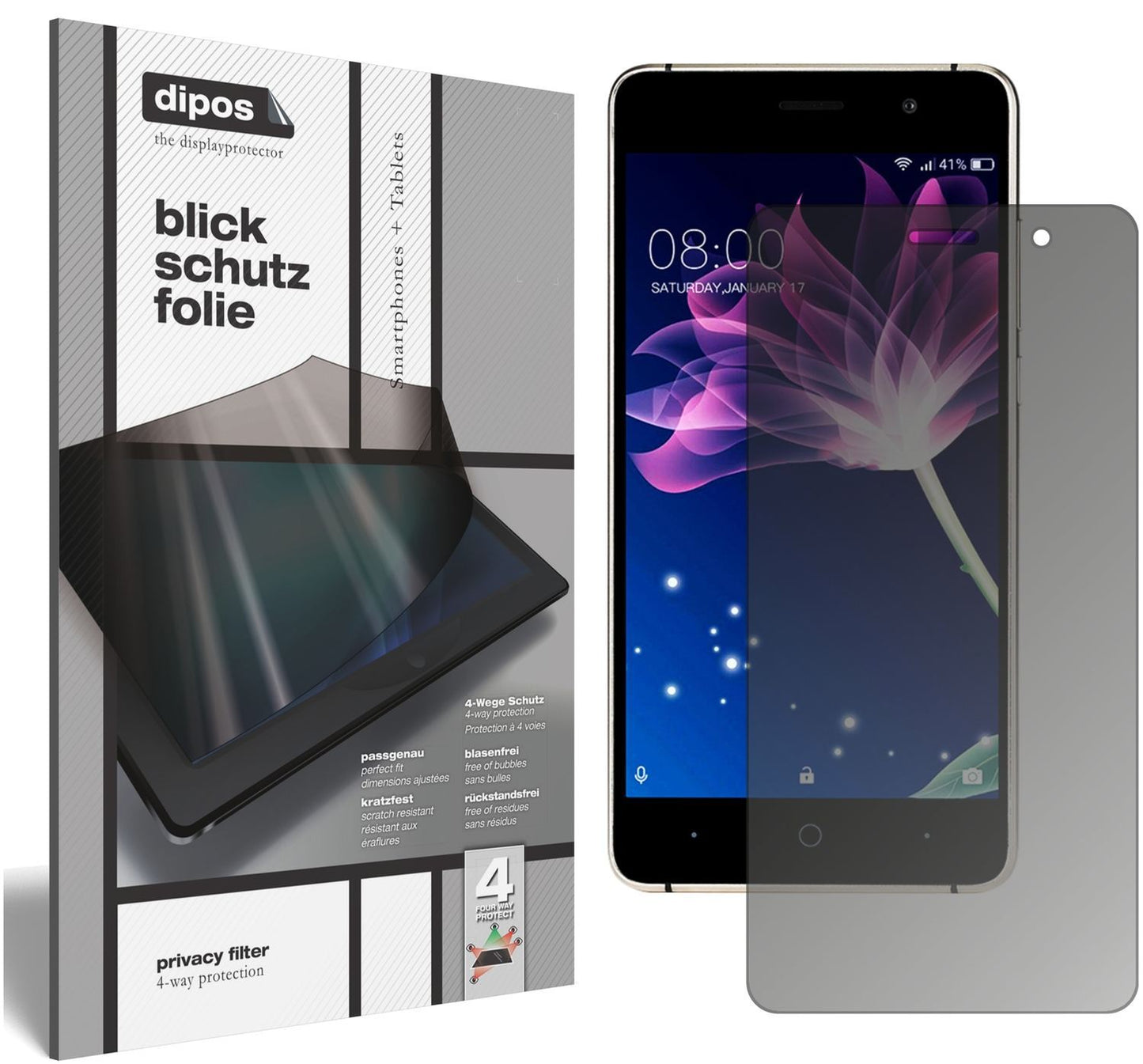 Blickschutzfolie für Doogee X10 matt Schutzfolie P (1)