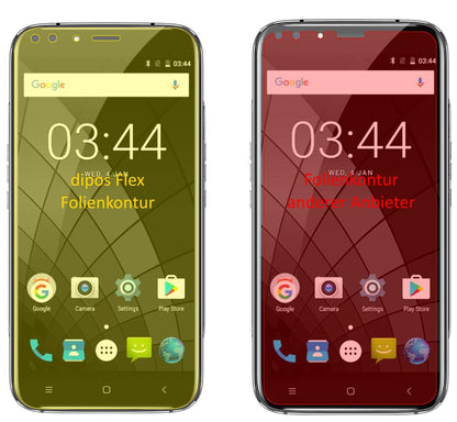 3x 3D Full Cover Schutzfolie für Oukitel U22 (5,5  (2)