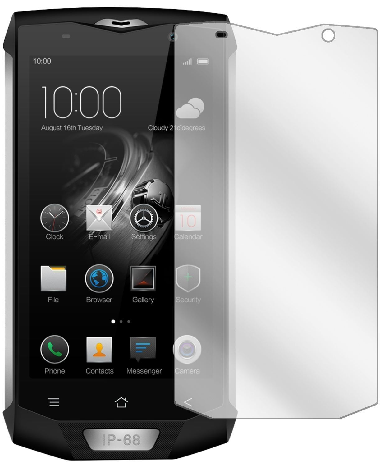 2x Schutzfolie klar für Blackview BV8000 Pro Displ (2)