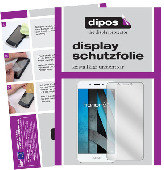 2x Schutzfolie klar für Huawei Honor 6A Display-Sc (1)