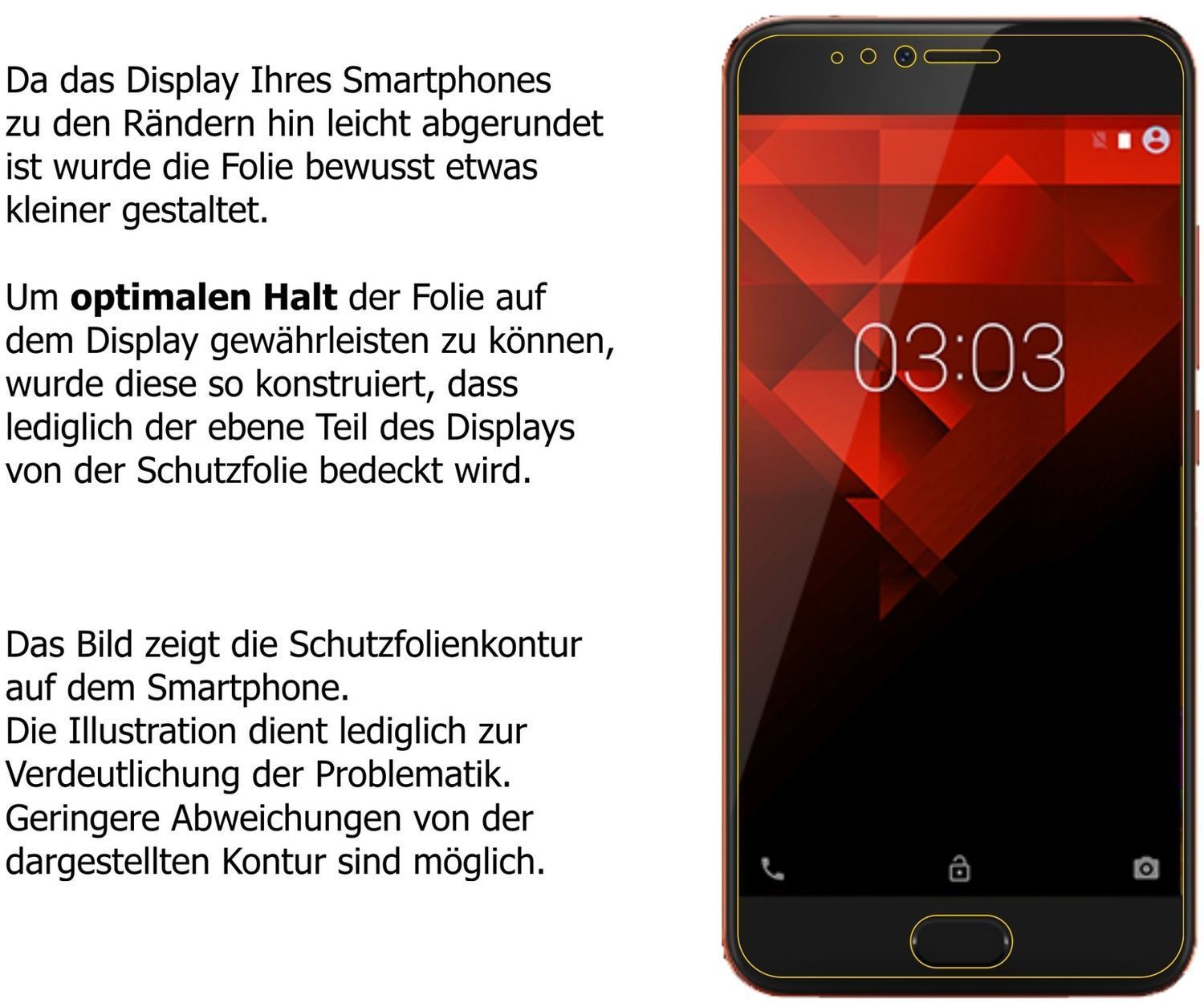 Blickschutzfolie für NOA Element H10LE matt Schutz (5)