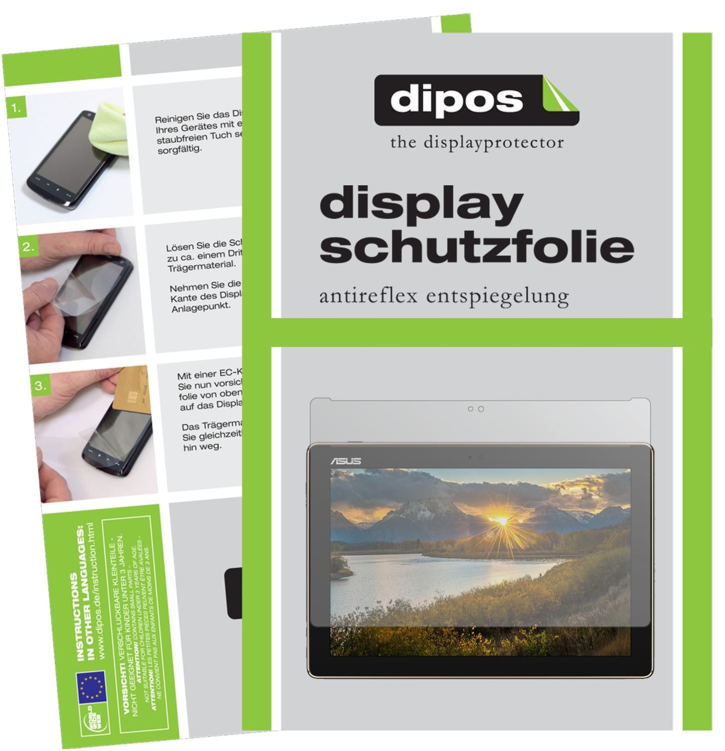 2x Schutzfolie matt für Asus ZenPad 10 (Z301 ML/MF (1)