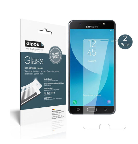 2x 9H Schutzfolie für Samsung Galaxy J7 Max Panzer (1)