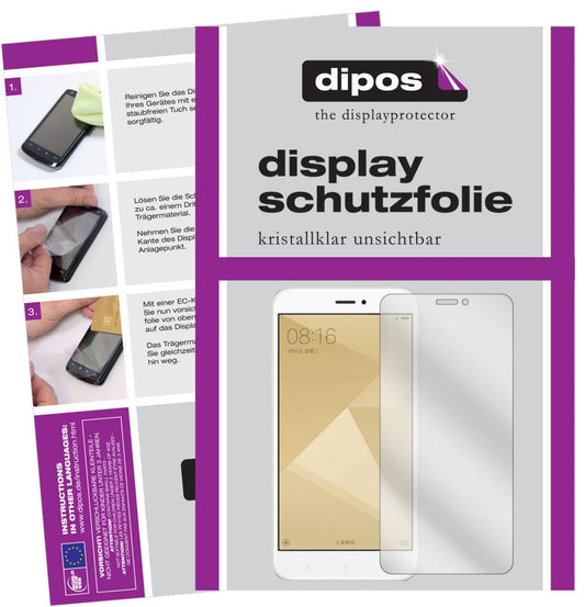 2x Schutzfolie klar für Xiaomi Redmi 4X Display-Sc (1)