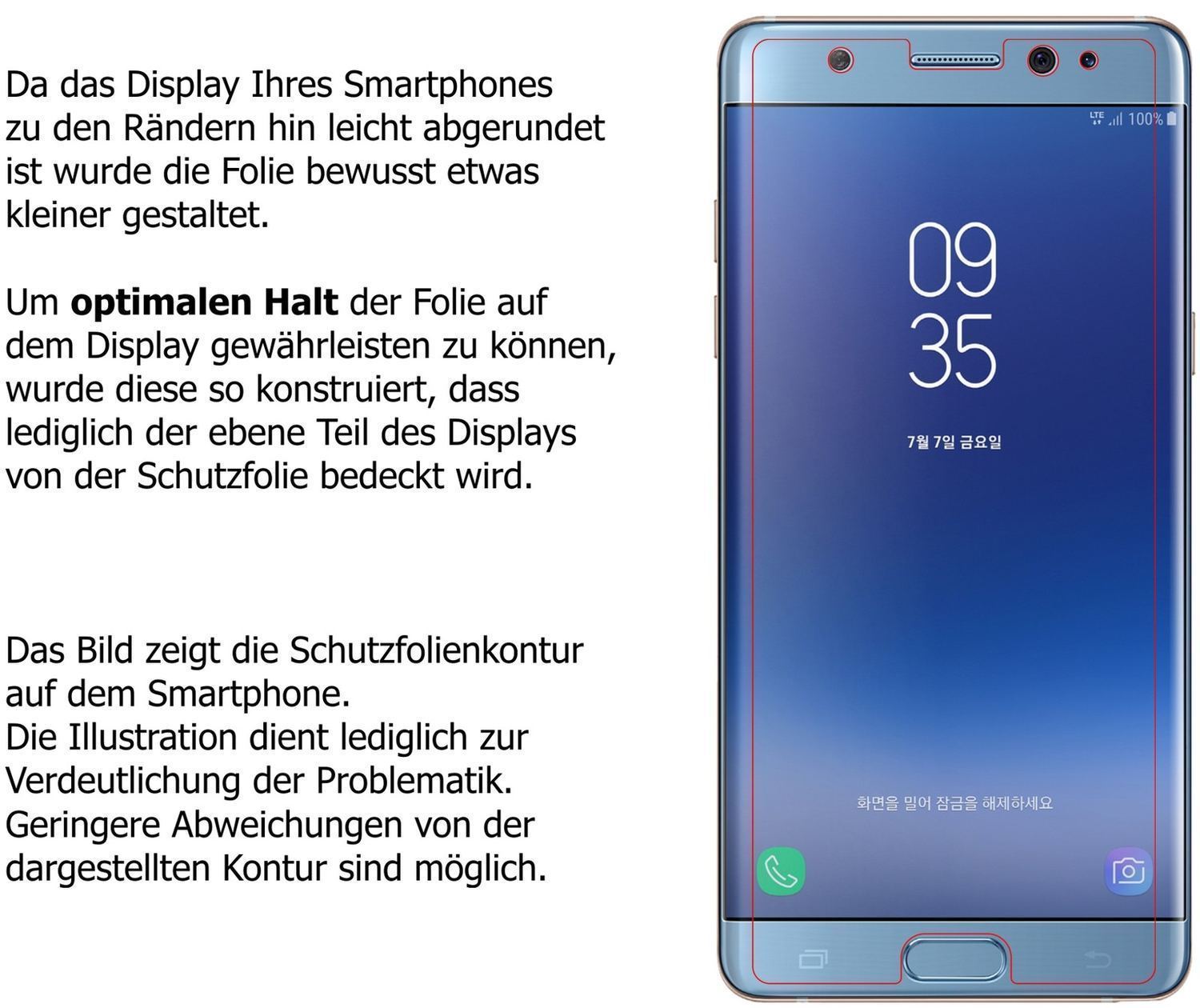6x Schutzfolie klar für Samsung Galaxy Note FE Dis (5)