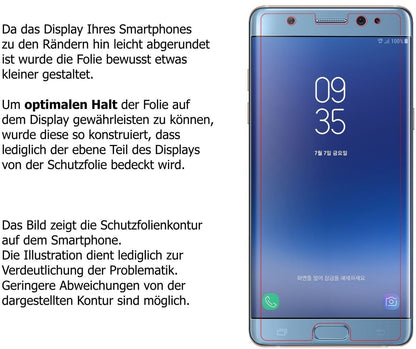 2x Schutzfolie klar für Samsung Galaxy Note FE Dis (5)